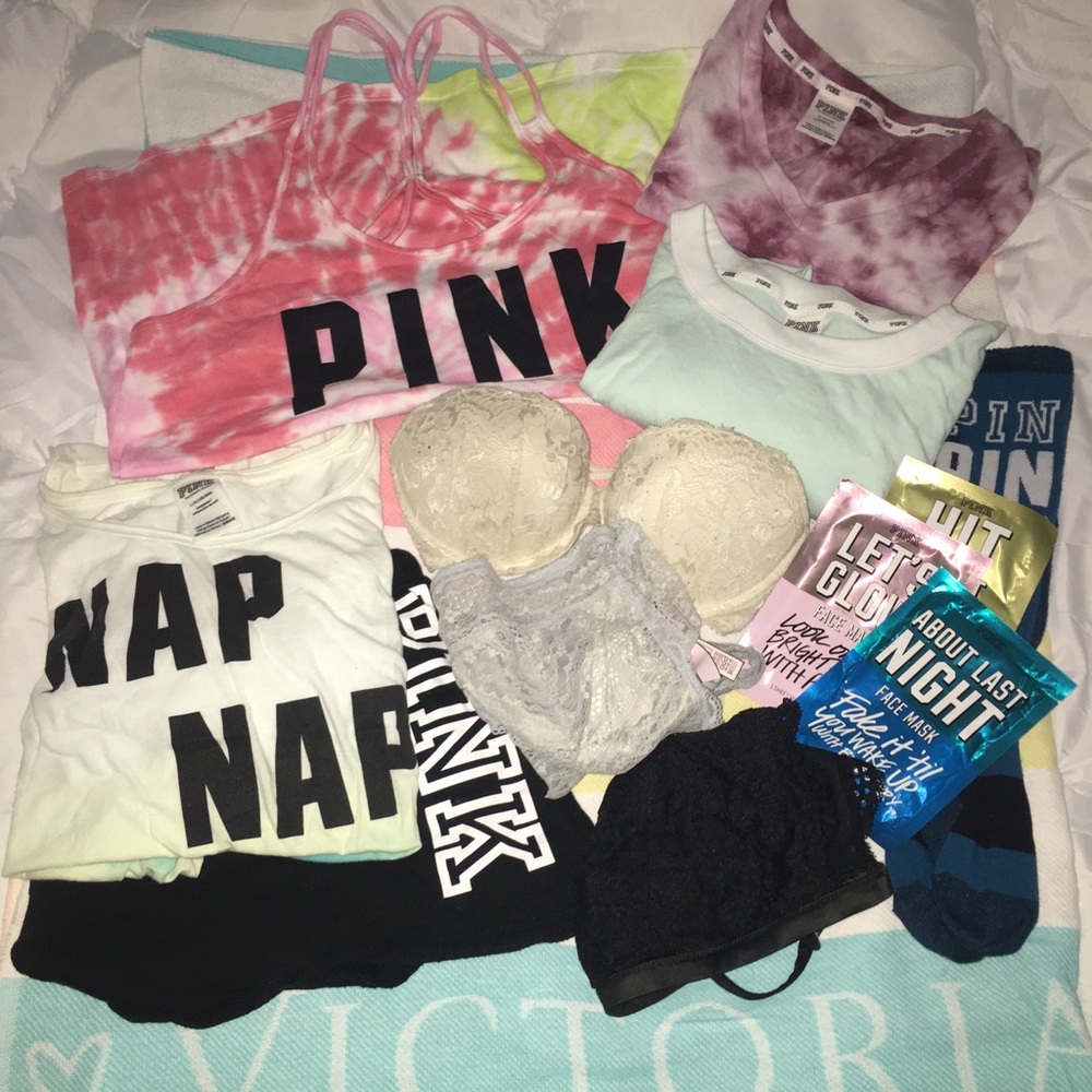 CS PINK Lot Size Large!! Almost everything NWOT!